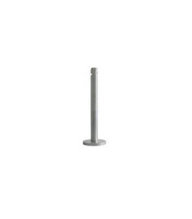 Rubbermaid UR R1SM Smoking Receptacle - Pole 4x4x41" - Silver Metallic - R1SM -  - [unit price]