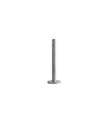 Rubbermaid UR R1SM Smoking Receptacle - Pole 4x4x41" - Silver Metallic - R1SM -  - [unit price]