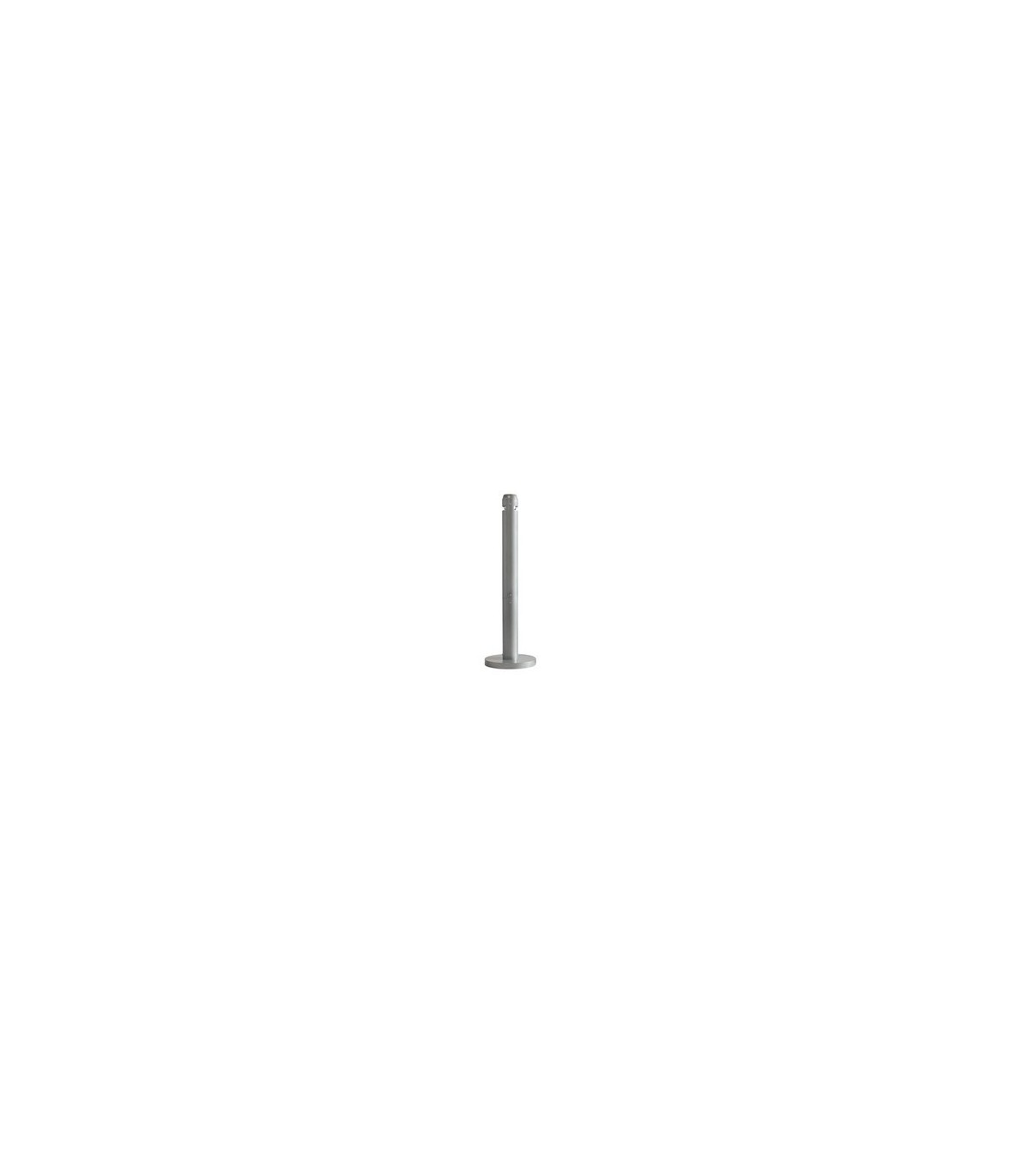Rubbermaid UR R1SM Smoking Receptacle - Pole 4x4x41" - Silver Metallic - R1SM -  - [unit price]
