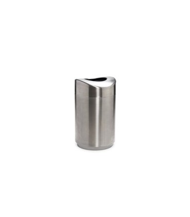 Rubbermaid UR R2030SSPL Eclipse - Open Top 30G w/Plastic Liner - SST - R2030SSPL -  - [unit price]