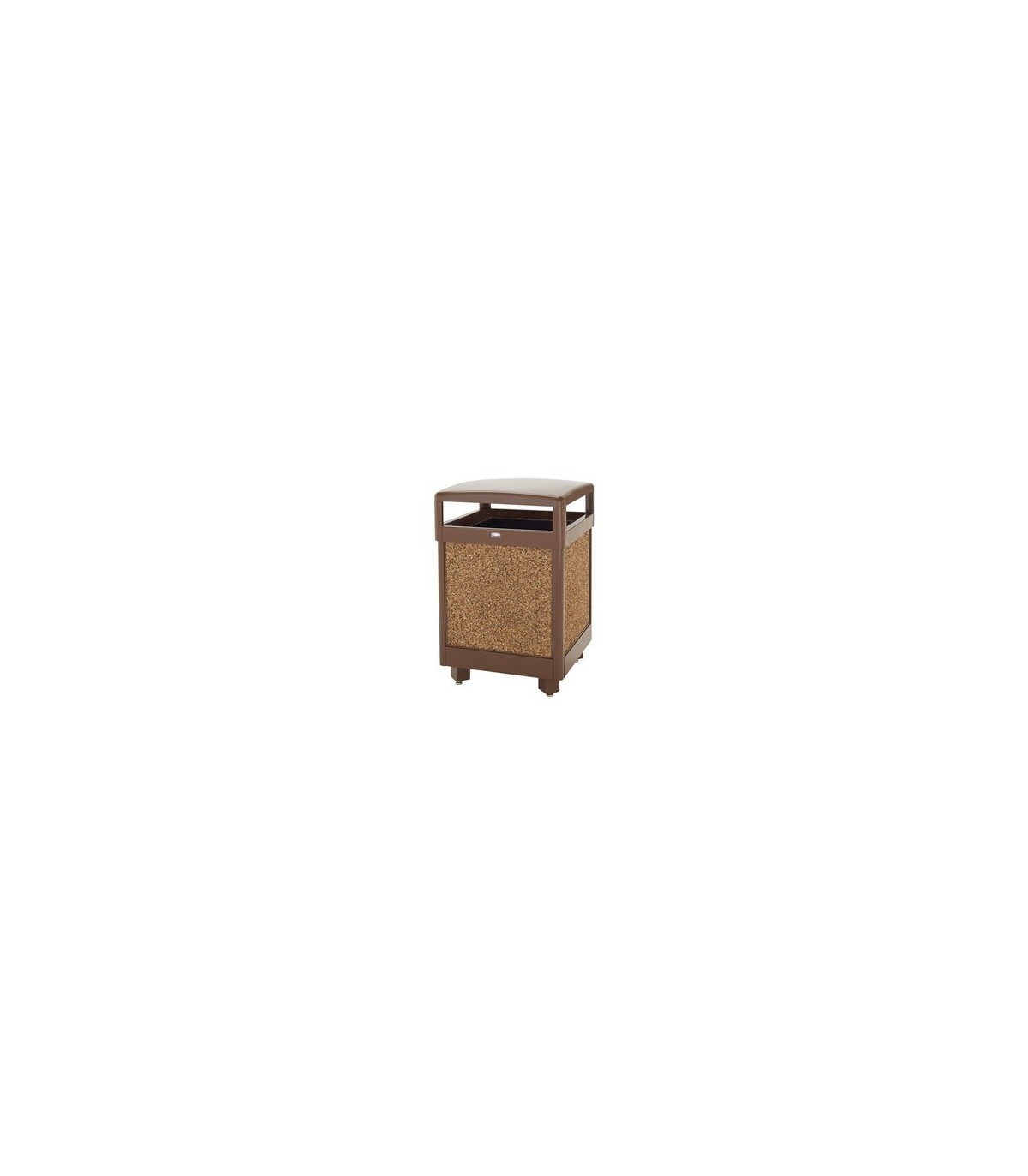 Rubbermaid UR R48HT201PL OBS: Aspen Series - Ash/Trash Steel 48G-Brn/Stone Panel - R48HT201PL -  - [unit price]