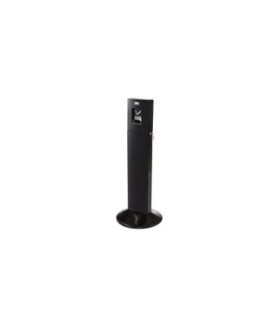 Rubbermaid UR R93400BK Smoking Receptacle - Metropolitan 16.8"diax42.8"-Black - R93400BK -  - [unit price]