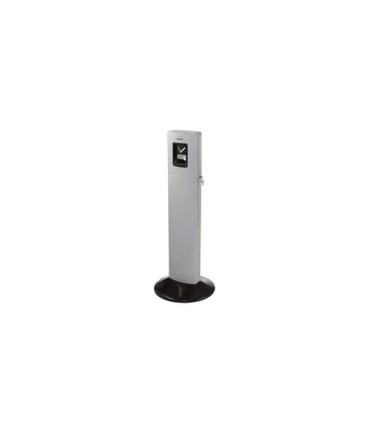 Rubbermaid UR R93400SM OBS: Smoking Receptacle-Metropolitan 16"x42.8"-Silver - R93400SM -  - [unit price]