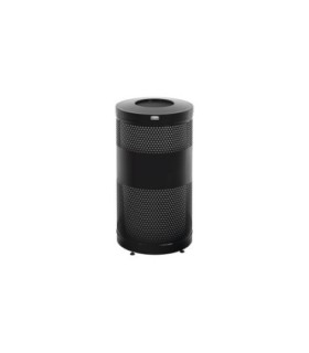 Rubbermaid UR S3ETBKPL Classics - Open Top 25G w/Levelers - Black - S3ETBKPL -  - [unit price]