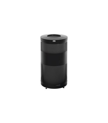 Rubbermaid UR S3ETBKPL Classics - Open Top 25G w/Levelers - Black - S3ETBKPL -  - [unit price]