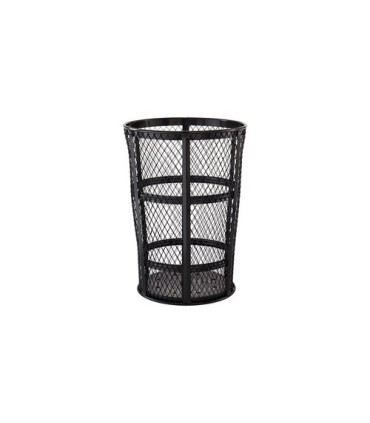 Rubbermaid UR SBR52BK Street Basket - Round Mesh 45G Steel - Black - SBR52BK -  - [unit price]