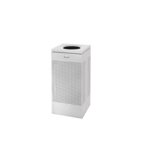 Rubbermaid UR SC14EPLSM Silhouettes - Medium Square Open Top 16G - Silver - SC14EPLSM -  - [unit price]