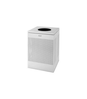 Rubbermaid UR SC22EPLSM Silhouettes - X-Large Square Open Top 40G - Silver - SC22EPLSM -  - [unit price]