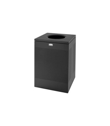 Rubbermaid UR SC22EPLTBK Silhouettes - X-Large Square Open Top 40G - Black - SC22EPLTBK -  - [unit price]