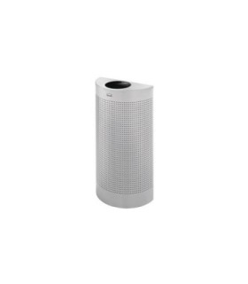 Rubbermaid UR SH12EPLSM Silhouettes - Half Round Open Top 12G Perfor -Siver - SH12EPLSM -  - [unit price]
