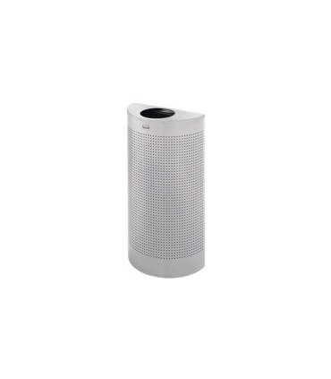 Rubbermaid UR SH12EPLSM Silhouettes - Half Round Open Top 12G Perfor -Siver - SH12EPLSM -  - [unit price]