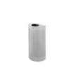 Rubbermaid UR SH12EPLSM Silhouettes - Half Round Open Top 12G Perfor -Siver