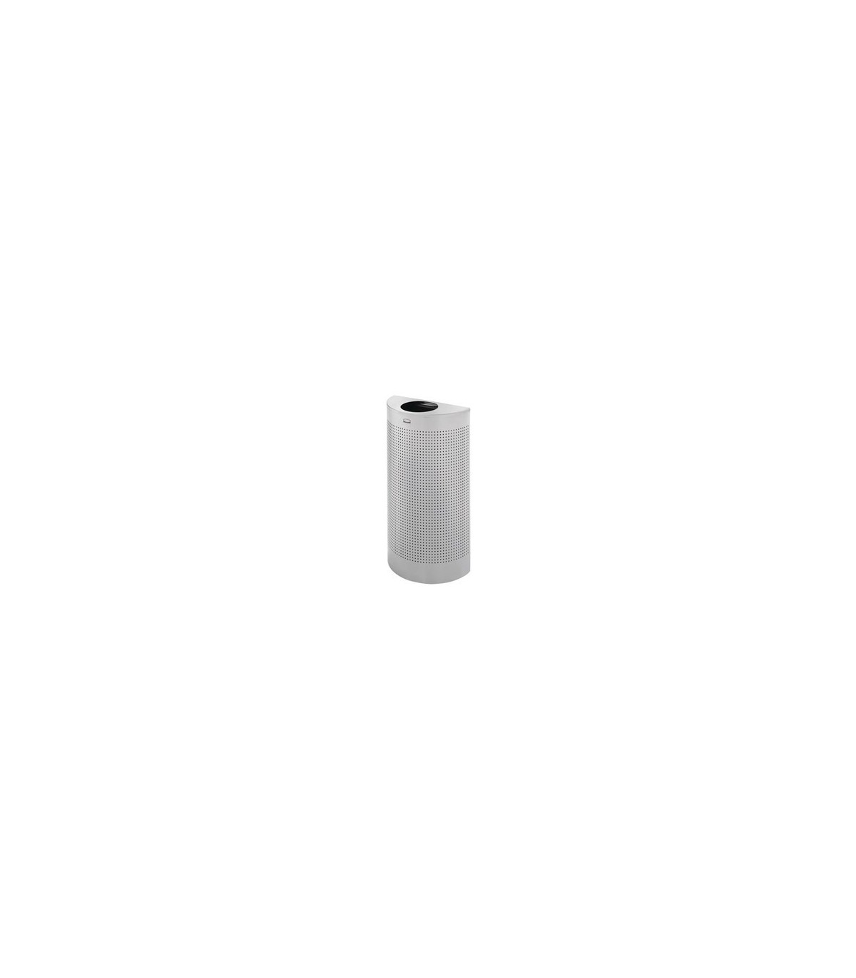 Rubbermaid UR SH12EPLSM Silhouettes - Half Round Open Top 12G Perfor -Siver - SH12EPLSM -  - [unit price]