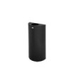Rubbermaid UR SH12EPLTBK Silhouettes - Half Round Open Top 12G Perfor -Black