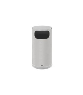 Rubbermaid UR SO16-SSS-GL Metallic - Round Flat Top 12G w/Galvinized Liner - SST - SO16-SSS-GL -  - [unit price]