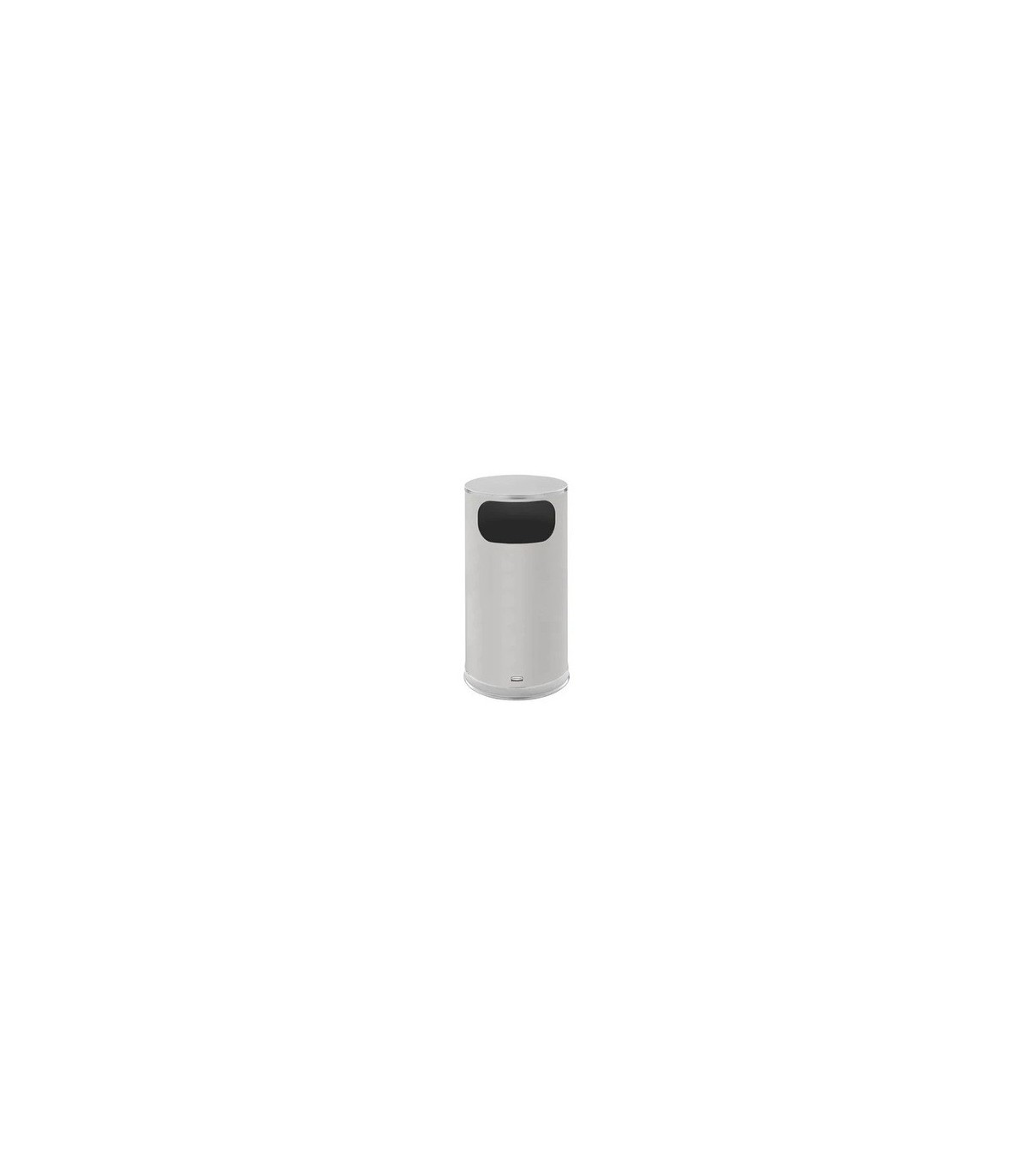 Rubbermaid UR SO16-SSS-GL Metallic - Round Flat Top 12G w/Galvinized Liner - SST - SO16-SSS-GL -  - [unit price]