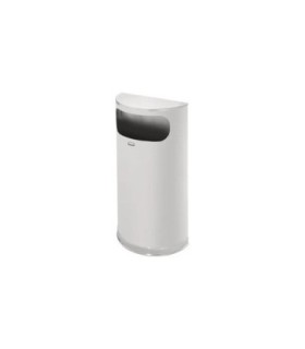 Rubbermaid UR SO8SSSPL Half Round - Flat Top Side Open Recep 9G - SST - SO8SSSPL -  - [unit price]
