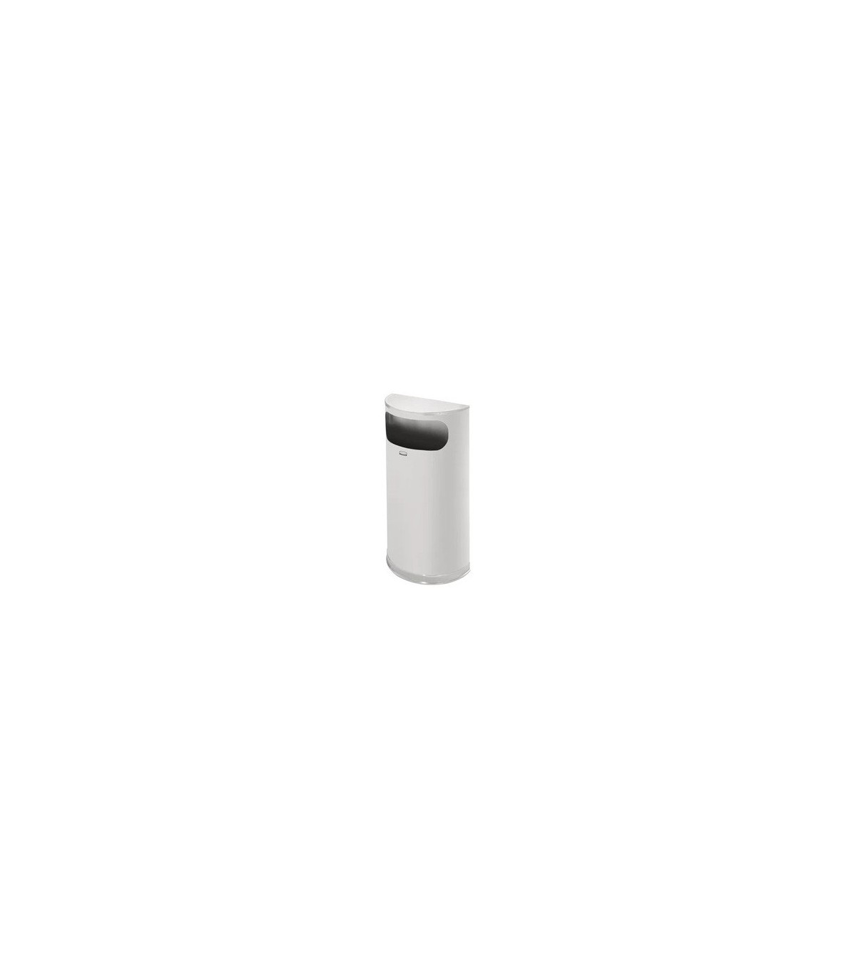 Rubbermaid UR SO8SSSPL Half Round - Flat Top Side Open Recep 9G - SST - SO8SSSPL -  - [unit price]