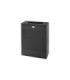 Rubbermaid UR SR18EPLTBK Silhouettes - Large Retangular Waste 22.5G - Black - SR18EPLTBK -  - [unit price]