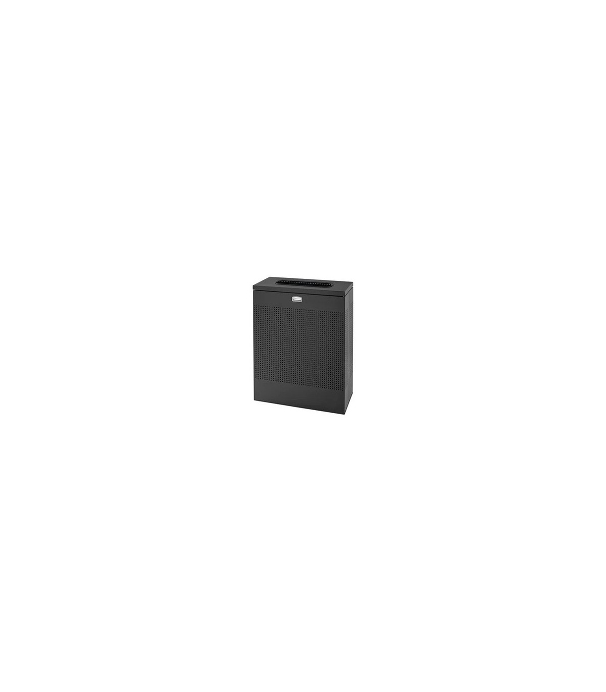Rubbermaid UR SR18EPLTBK Silhouettes - Large Retangular Waste 22.5G - Black - SR18EPLTBK -  - [unit price]