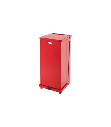 Rubbermaid UR ST24EPLRD Defender Series - Step On Can 13G - Red - ST24EPLRD -  - [unit price]