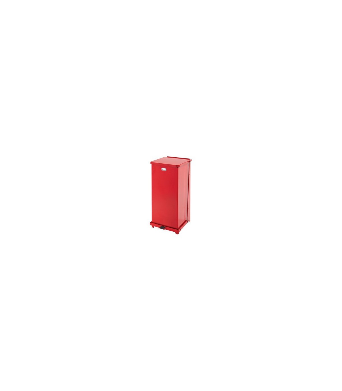 Rubbermaid UR ST24EPLRD Defender Series - Step On Can 13G - Red - ST24EPLRD -  - [unit price]