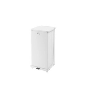 Rubbermaid UR ST24EPLWH Defender Series - Step On Can 13G - White - ST24EPLWH -  - [unit price]