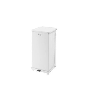 Rubbermaid UR ST24EPLWH Defender Series - Step On Can 13G - White - ST24EPLWH -  - [unit price]