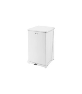 Rubbermaid UR ST40EPLWH Defender Series - Step On Can 25G - White - ST40EPLWH -  - [unit price]