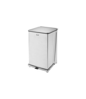 Rubbermaid UR ST40SSPL Defender Series - Step On Can 25G - Stainless Steel - ST40SSPL -  - [unit price]