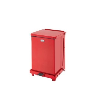 Rubbermaid UR ST7EPLRD Defender Series - Step On Can 4G - Red - ST7EPLRD -  - [unit price]