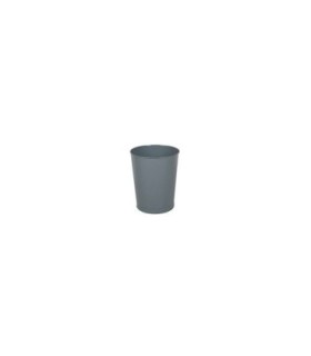 Rubbermaid UR WB44GR Final Sale: Steel Open Top Round Wastebasket 44 QT-Gray - WB44GR -  - [unit price]
