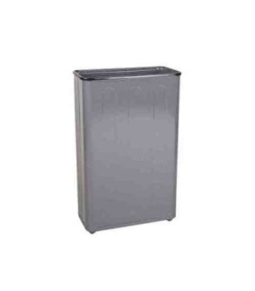 Rubbermaid UR WB96RGR Final Sale: Steel Open Top Retanglar Wastebasket 96 QT-Gray - WB96RGR -  - [unit price]