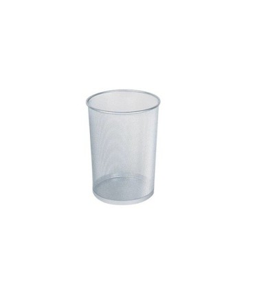 Rubbermaid UR WMB20SLV Wastebasket - Round Open Mesh 5G - Silver - WMB20SLV -  - [unit price]