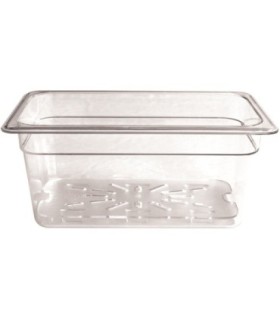 GLOBE 1017Final Sale: Cold Pan - 1/3 Size 6" - Clear, Case: 24, Price by EA - 1017 -  - [unit price]