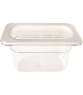 GLOBE 1035Final Sale: Food Pan 1/9 Size 4" - Clear, Case: 48, Price by EA - 1035 -  - [unit price]