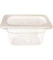 GLOBE 1035Final Sale: Food Pan 1/9 Size 4" - Clear, Case: 48, Price by EA