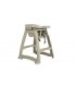 GLOBE 1133High Chair w/Wheels & Tray - Beige, Case: 1, Price by EA - 1133 -  - [unit price]