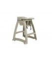 GLOBE 1133High Chair w/Wheels & Tray - Beige, Case: 1, Price by EA
