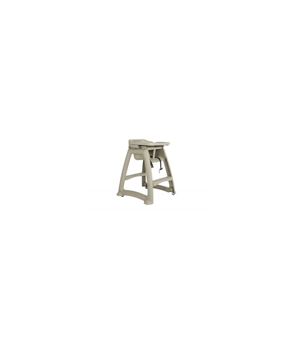 GLOBE 1133High Chair w/Wheels & Tray - Beige, Case: 1, Price by EA - 1133 -  - [unit price]