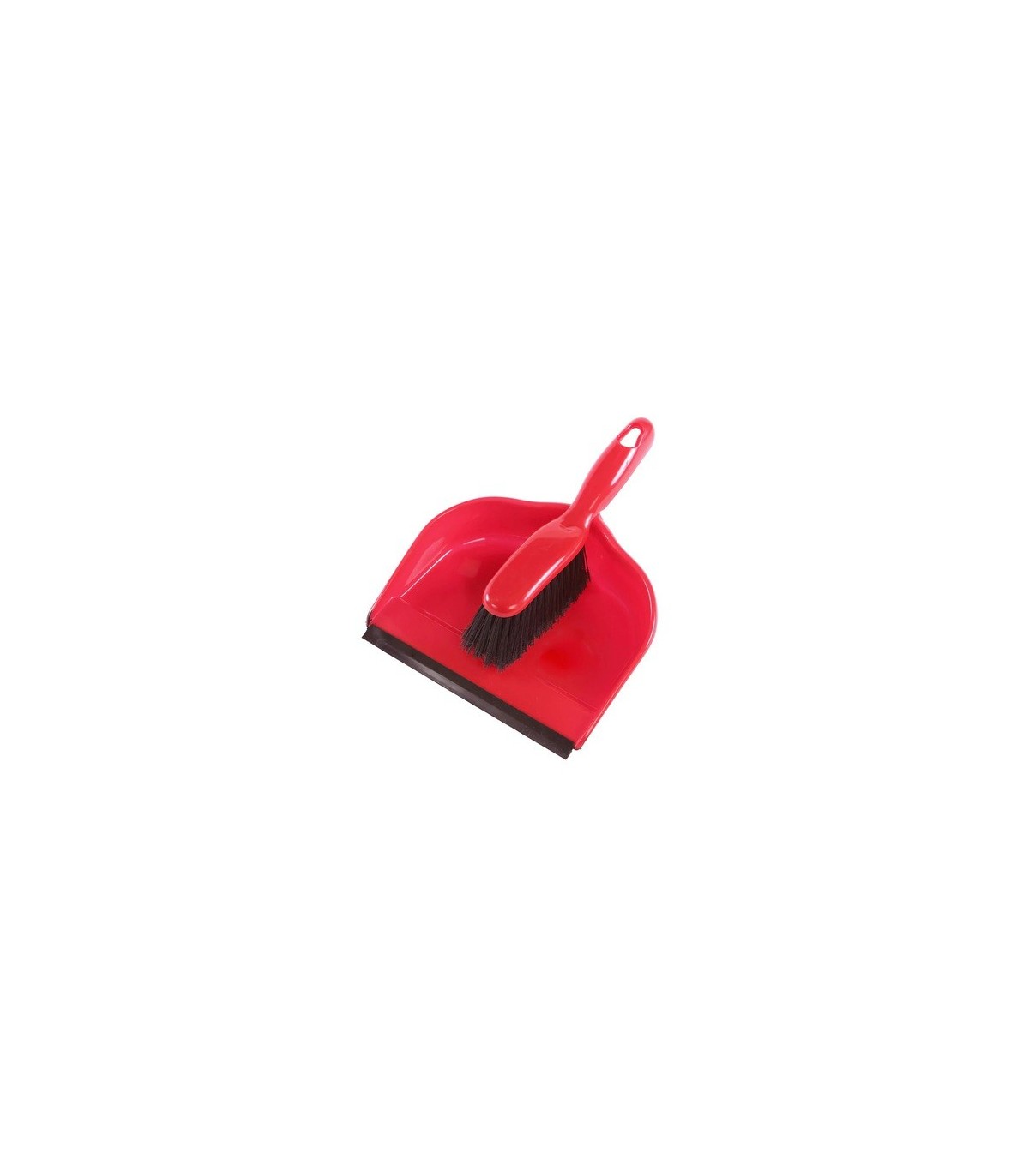 GLOBE 1946Dustpan - Plastic 12" w/Clip-on Brush - Red, Case: 24, Price by CS - 1946 -  - [unit price]