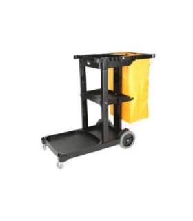 GLOBE 3001Cart - HD Janitor Cart w/HD Bag(6 Grommets) - Black, Case: 1, Price by EA - 3001 -  - [unit price]