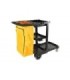 GLOBE 3001PCart - HD Janitor Cart w/Lid & HD Bag (8 Grom) - Black, Case: 1, Price by EA - 3001P -  - [unit price]