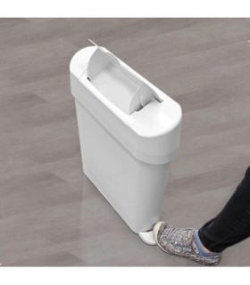 GLOBE 3016Napkin Disposal - Receptacle w/Foot Pedal 22L - White, Case: 1, Price by EA - 3016 -  - [unit price]