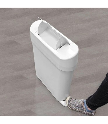 GLOBE 3016Napkin Disposal - Receptacle w/Foot Pedal 22L - White, Case: 1, Price by EA - 3016 -  - [unit price]