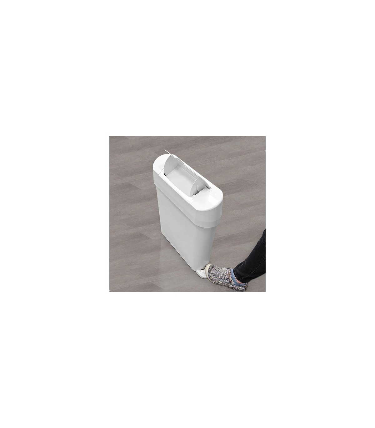 GLOBE 3016Napkin Disposal - Receptacle w/Foot Pedal 22L - White, Case: 1, Price by EA - 3016 -  - [unit price]