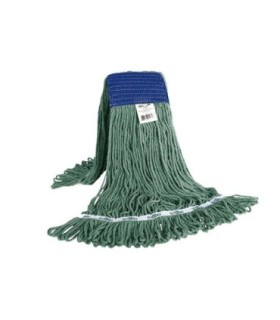 GLOBE 3050GWet Mop - Syn-Pro Synthetic Looped End WB 16oz - Green, Case: 12, Price by CS - 3050G -  - [unit price]