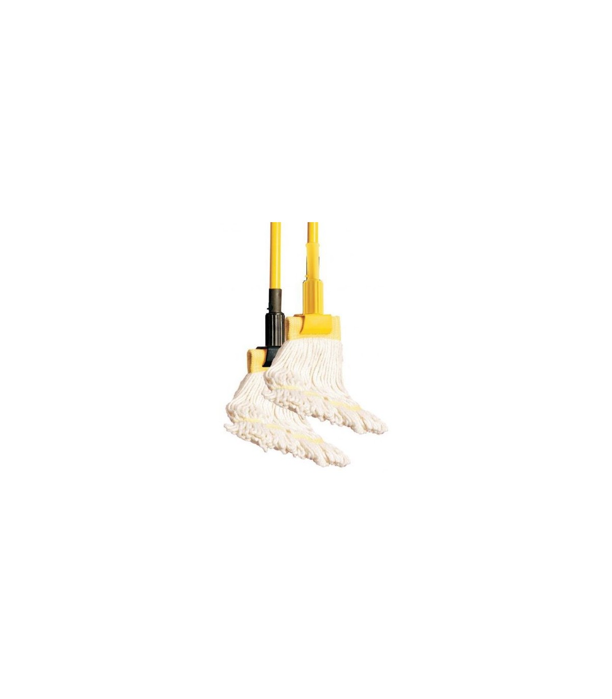 GLOBE 3125Mop Handle - Jaws Fiberglass 60" Clamp Style - Yel/Blk, Case: 12, Price by CS - 3125 -  - [unit price]