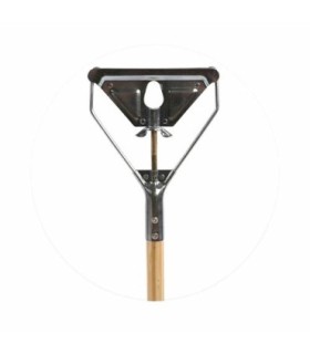 GLOBE 3140Metal Head W/Wingnut 60" Wood Handle Mop Stick, Case: 12, Price by EA - 3140 -  - [unit price]