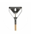 GLOBE 3140Metal Head W/Wingnut 60" Wood Handle Mop Stick, Case: 12, Price by EA